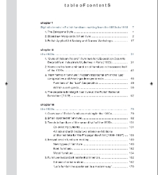 Stylistic Trends in Polish Furniture 1918-1939 (Table of contents)