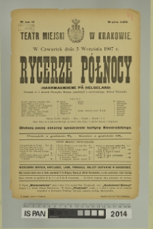 RYCERZE P&Oacute;ŁNOCY (Haermaendene pă Helgeland)