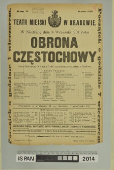 OBRONA CZĘSTOCHOWY