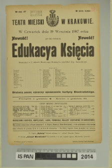 EDUKACYA KSIĘCIA (Edukacja księcia)