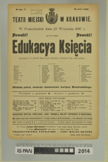 EDUKACYA KSIĘCIA (Edukacja księcia)
