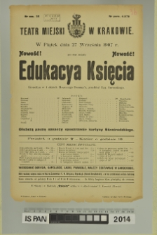 EDUKACYA KSIĘCIA (Edukacja księcia)