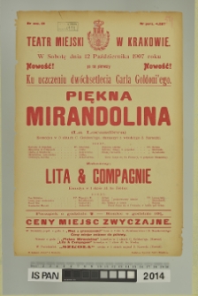 PIĘKNA MIRANDOLINA (La Locandiera)