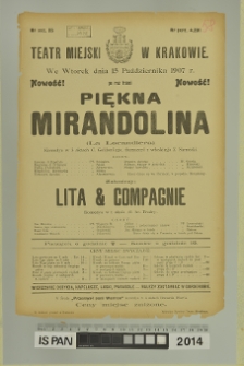 PIĘKNA MIRANDOLINA (La Locandiera)