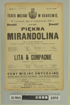 PIĘKNA MIRANDOLINA (La Locandiera)