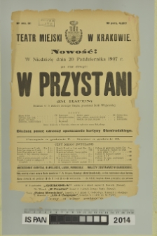 W PRZYSTANI (Im Hafen)