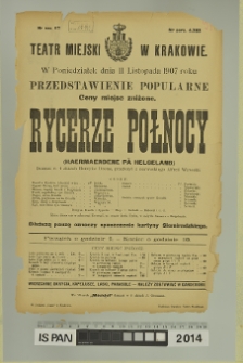 RYCERZE P&Oacute;ŁNOCY (Haermaendene pă Helgeland)
