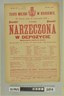 NARZECZONA W DEPOZYCIE (Mademoiselle Josette ma femme)