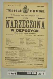 NARZECZONA W DEPOZYCIE (Mademoiselle Josette ma femme)