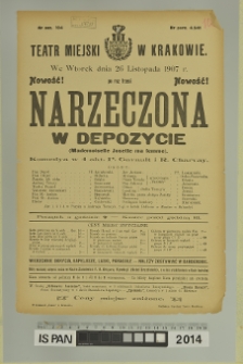 NARZECZONA W DEPOZYCIE (Mademoiselle Josette ma femme)