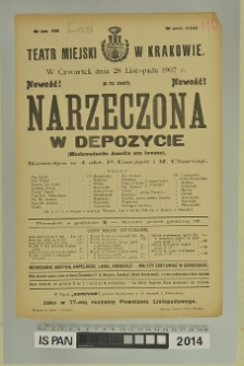 NARZECZONA W DEPOZYCIE (Mademoiselle Josette ma femme)