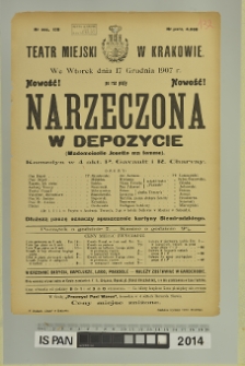 NARZECZONA W DEPOZYCIE (Mademoiselle Josette ma femme)