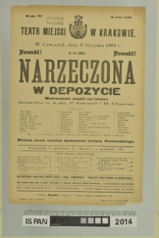 NARZECZONA W DEPOZYCIE (Mademoiselle Josette ma femme)