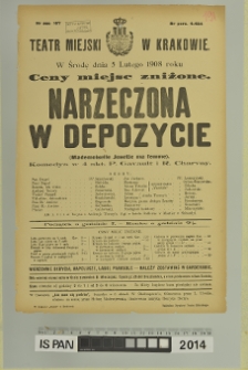 NARZECZONA W DEPOZYCIE (Mademoiselle Josette ma femme)