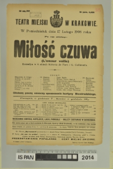 MIŁOŚĆ CZUWA (L'amour veille)