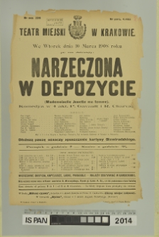 NARZECZONA W DEPOZYCIE (Mademoiselle Josette ma femme)