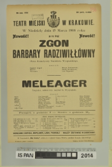 ZGON BARBARY RADZIWIŁŁÓWNY