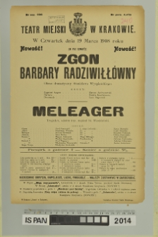 ZGON BARBARY RADZIWIŁŁÓWNY