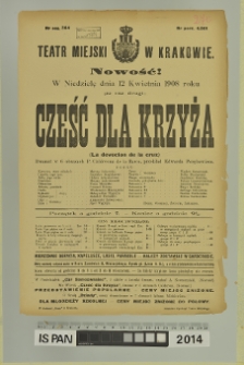 CZEŚĆ DLA KRZYŻA (La devocion de la cruz)