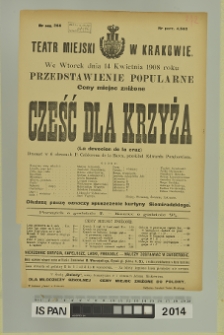 CZEŚĆ DLA KRZYŻA (La devocion de la cruz)