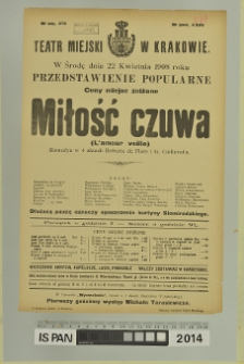 MIŁOŚĆ CZUWA (L'amour veille)