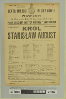 KRÓL STANISŁAW AUGUST