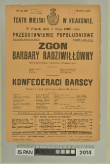 ZGON BARBARY RADZIWIŁŁÓWNY