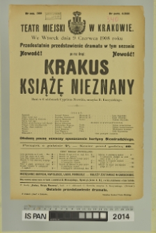 KRAKUS KSIĄŻĘ NIEZNANY