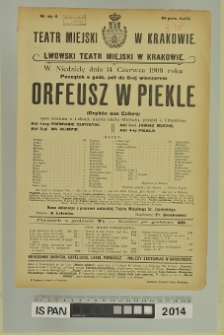 ORFEUSZ W PIEKLE (Orphée aux Enfers)