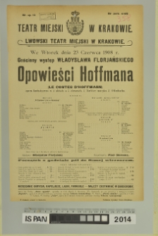 OPOWIEŚCI HOFFMANA (Le Contes D'Hoffmann)