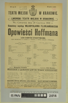 OPOWIEŚCI HOFFMANA (Le Contes D'Hoffmann)