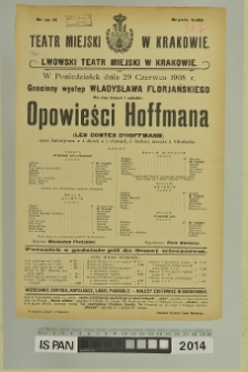 OPOWIEŚCI HOFFMANA (Le Contes D'Hoffmann)