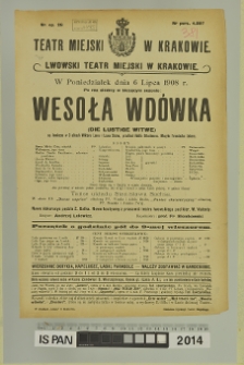 WESOŁA WDÓWKA (Die Lustige Witwe)