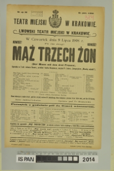 MĄŻ TRZECH ŻON (Der Mann mit den drei Frauen)