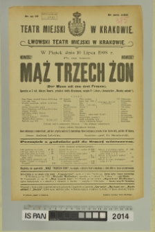 MĄŻ TRZECH ŻON (Der Mann mit den drei Frauen)