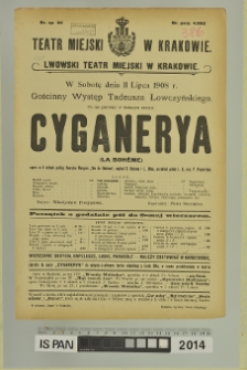 CYGANERYA (La Bohéme) (Cyganeria)