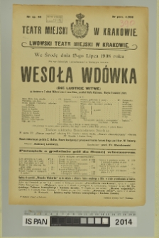 WESOŁA WDÓWKA (Die Lustige Witwe)