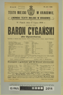 BARON CYGAŃSKI (Der Zigeunerbaron)