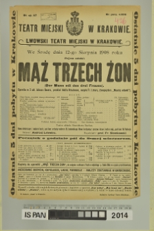 MĄŻ TRZECH ŻON (Der Mann mit den drei Frauen)