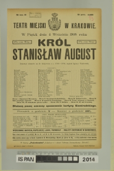 KRÓL STANISŁAW AUGUST