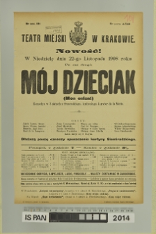 MÓJ DZIECIAK (Mon enfant)