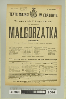 MAŁGORZATKA (Gretchen)