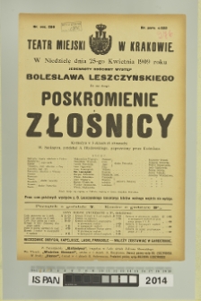 POSKROMIENIE ZŁOŚNICY