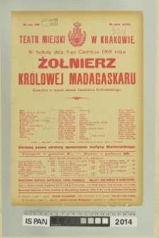 ŻOŁNIERZ KRÓLOWEJ MADAGASKARU