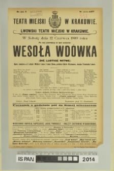 WESOŁA WDÓWKA (Die lustige Witwe)