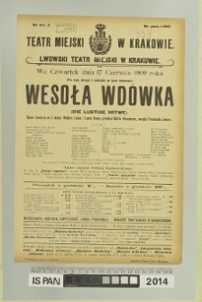 WESOŁA WDÓWKA (Die lustige Witwe)