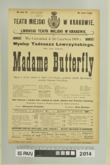 MADAME BUTTERFLY