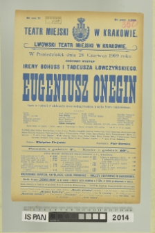 EUGENIUSZ ONEGIN
