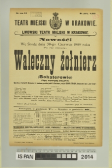 WALECZNY ŻOŁNIERZ (Der tapfere Soldat) (Bohaterowie)