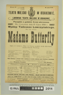 MADAME BUTTERFLY
